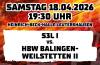 Heimspiel gegen Balingen